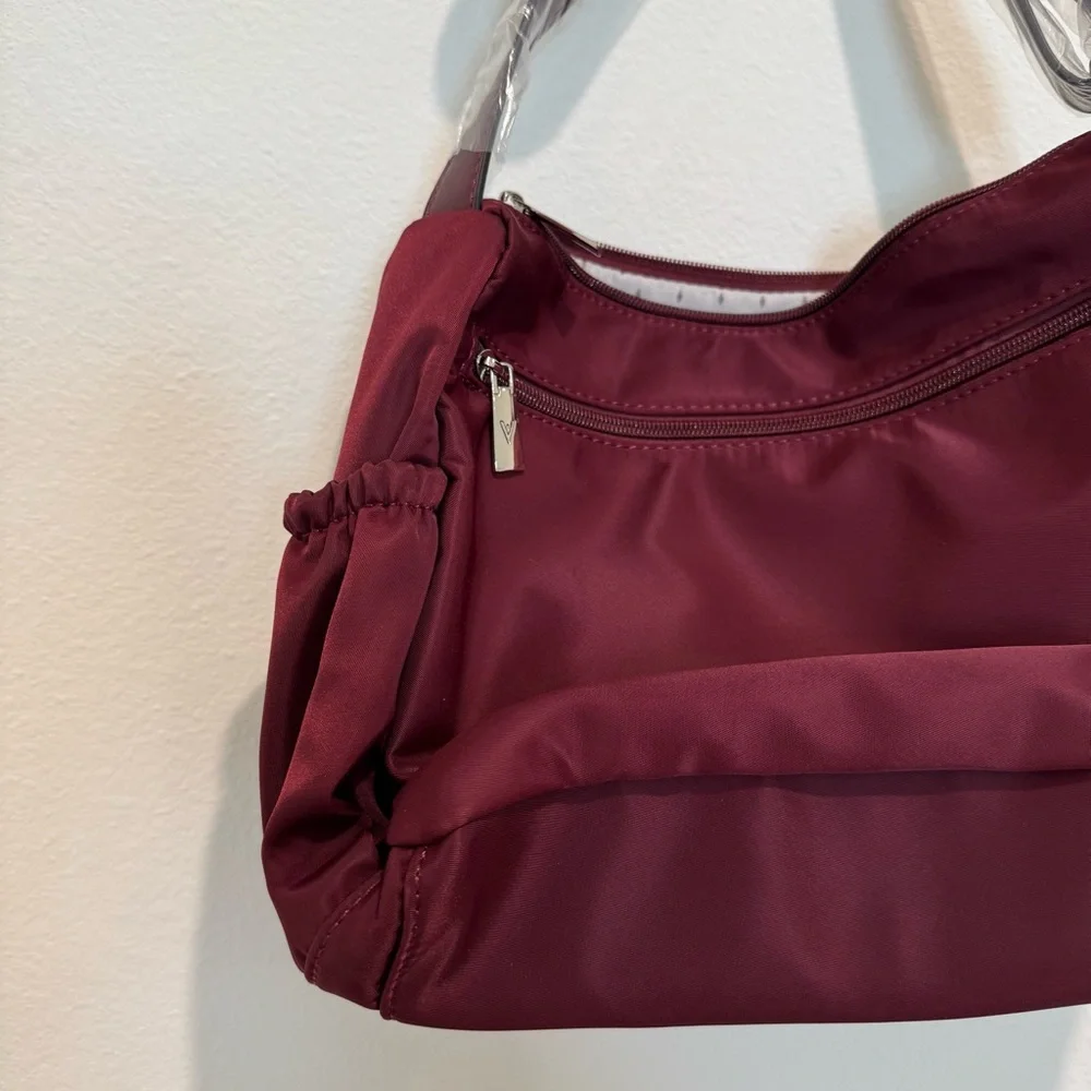 NWT Maroon Quilted Crossbody Bag - Picture 8 of 8